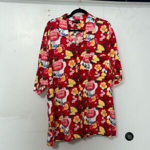 Designs by Anthony SOUTHERN COMFORT  Arizona Hawaiian Shirt Size L